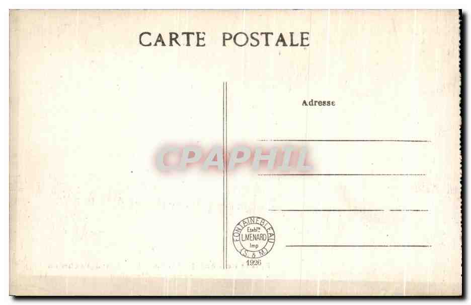 Palais de Fontainebleau — Le Cabinet de l'Abdication — Collection Artistique L.M. — Verso