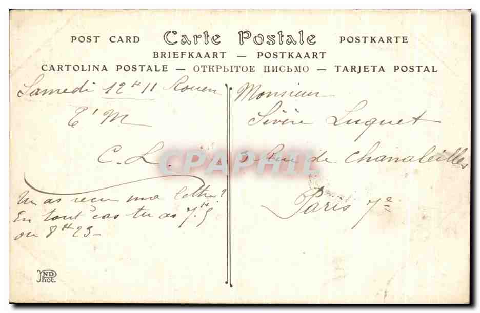 CPA Villequier Vue Generale Prise de la Rive Gauche  — Rückseite