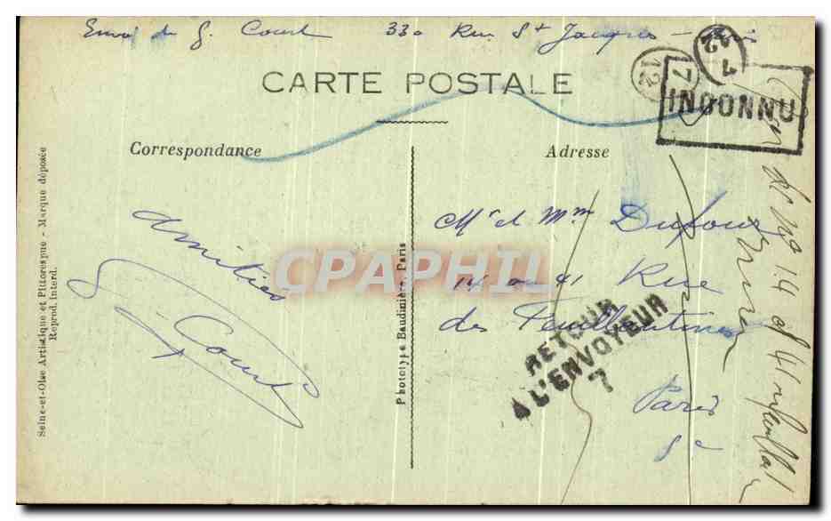 Montlhéry (S.-et-O.) — La Torre tiene 6 pisos — Paul Allorge, Serie R 14 — Reverso