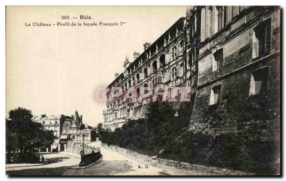 CPA Blois Le Chateau Profile de la Facade Francois 1er