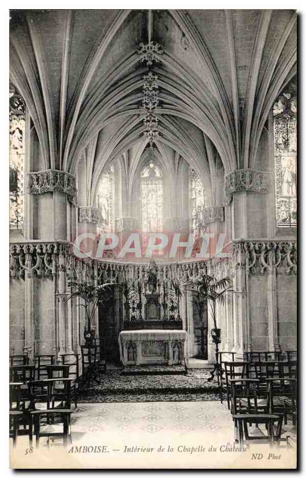 CPA Amboise Interieur De La Chapelle Du Chateau