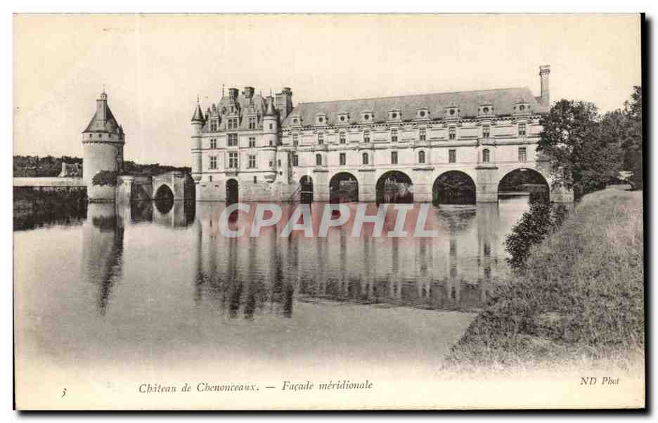 CPA Chateau De Chenonceaux Facade Meridionole