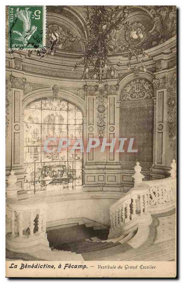 CPA La Benedictine a Fecamp Vestibule du Grand Escalier