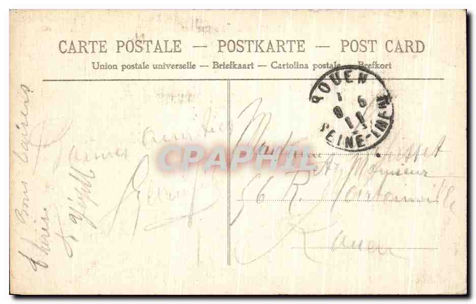 CPA Dieppe Le casino (carte toilee) — Rückseite