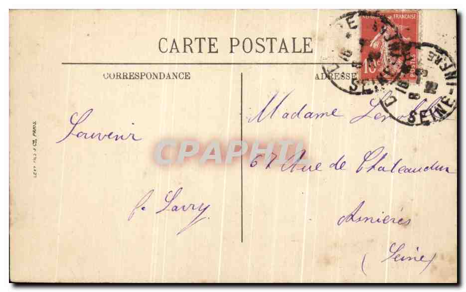 CPA Dieppe La Plage a l'heure du Bain — Rückseite