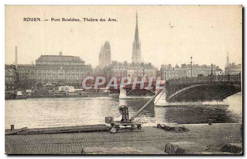 CPA Rouen Pont Boieldieu Theatre des Arts