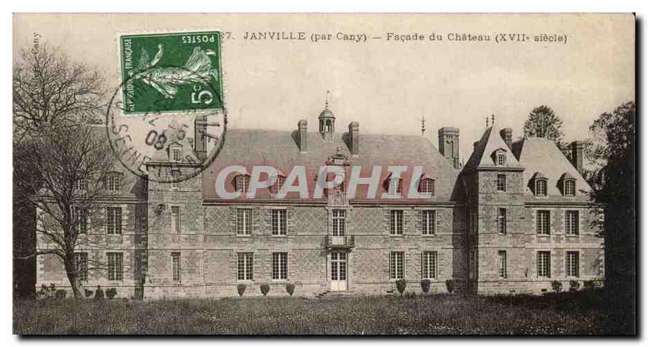 CPA Janville par Cany Facade du Chateau 