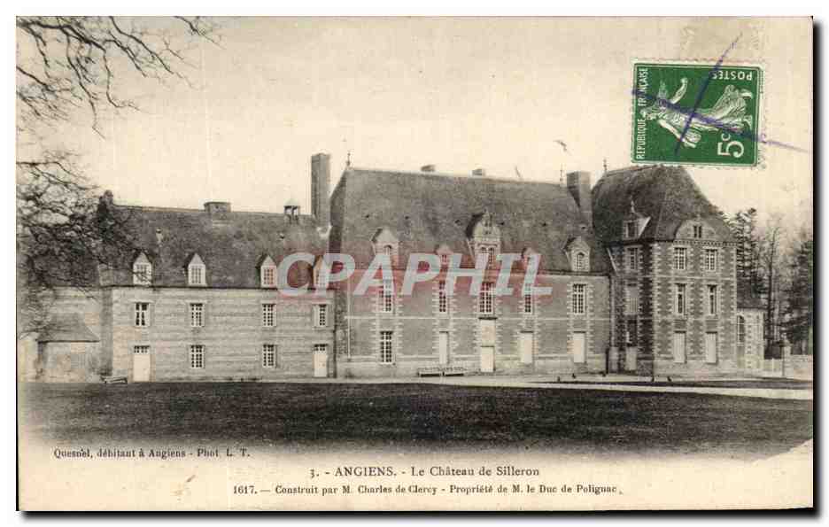 CPA Angiens Le Chateau de Silleron Construit par Charles de Clercy