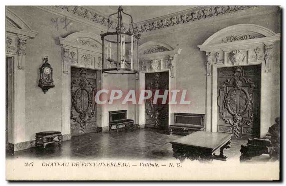 Castillo de Fontainebleau — Vestíbulo — N.G.