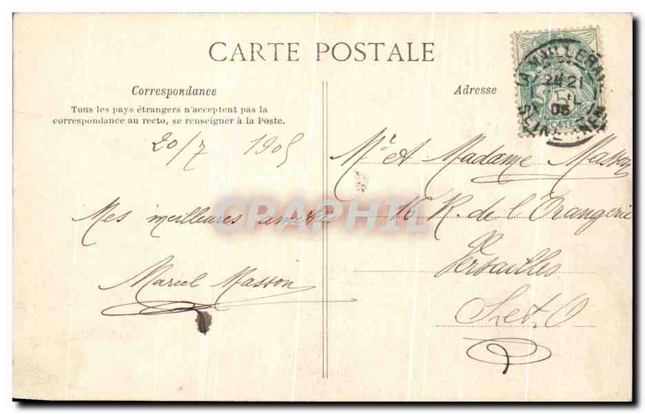 CPA La Normandie Environs de Caudebec en Caux Guerbaville La Mailleraye La Chapelle — Rückseite