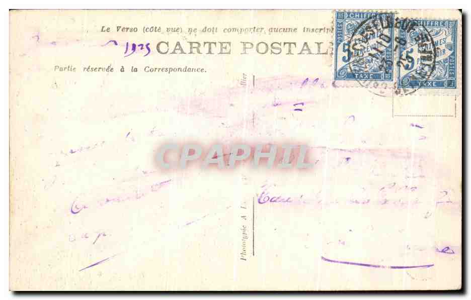 CPA Palavas Les Flots Vue Generale Bateaux — Back