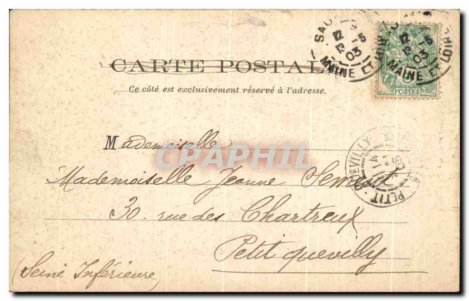 CPA Saumur Quai De Limoges — Rückseite