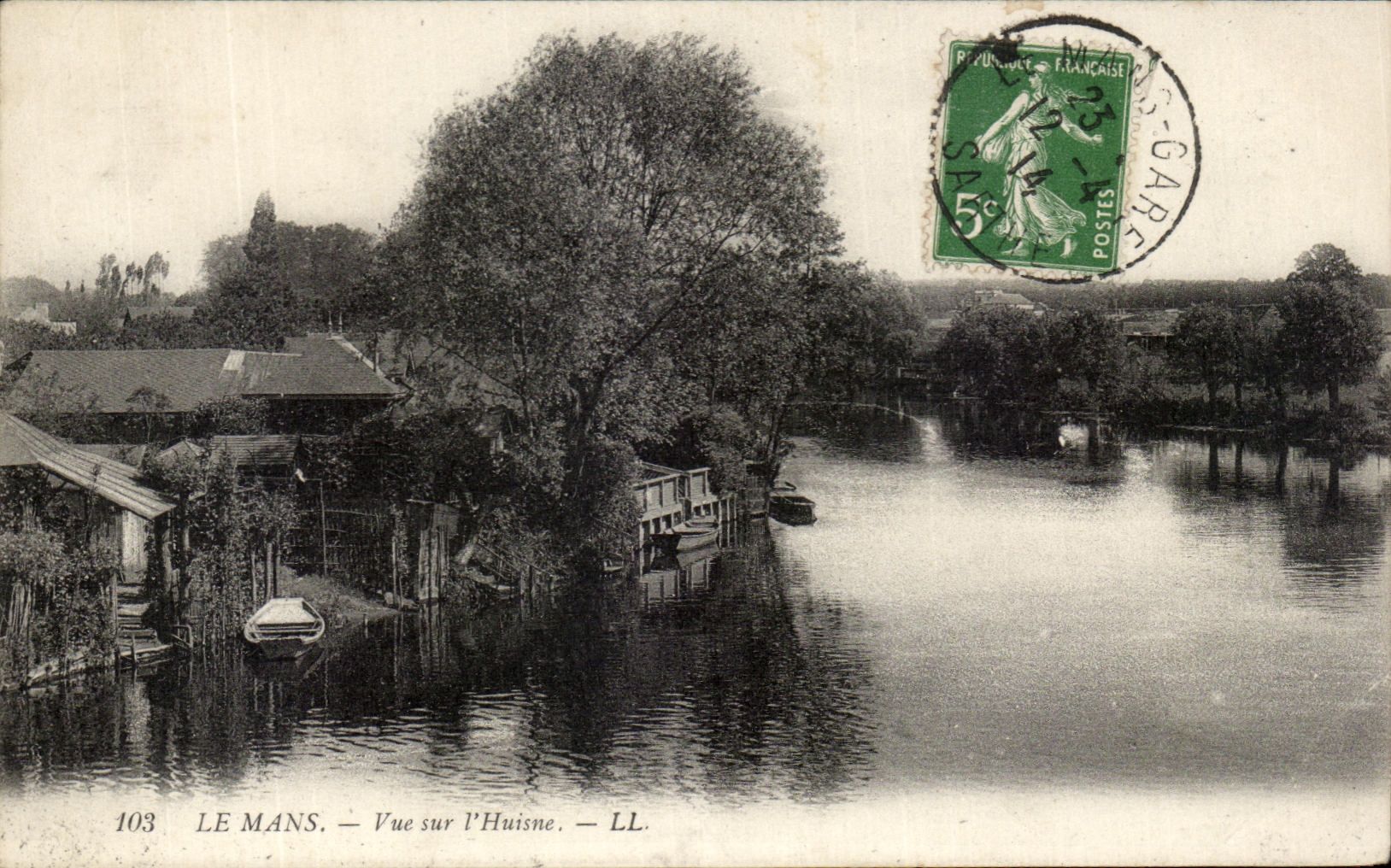 CPA Le Mans Vue Sur L'Huisne