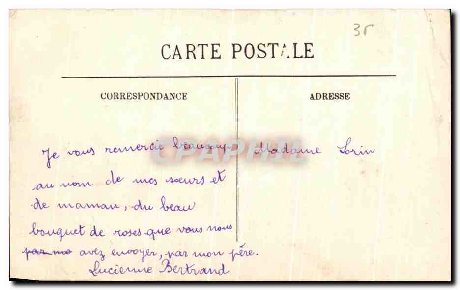 Le Mans — Monument de Chanzy — LL. — N° 60 — Verso