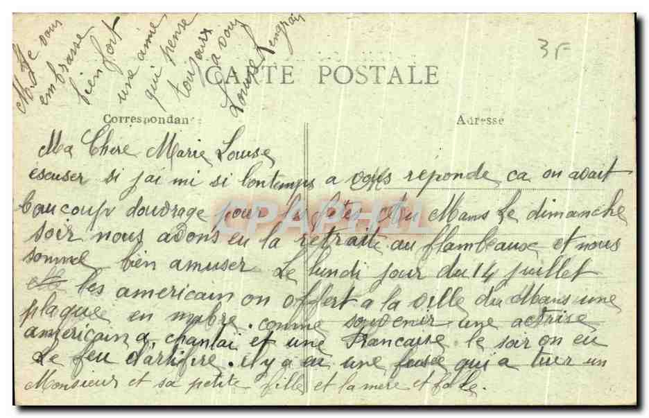 Le Mans - Palais de Justice - Agauche, escalier de la Visitation — Phot. A. Dolbeau, Le Mans — Verso