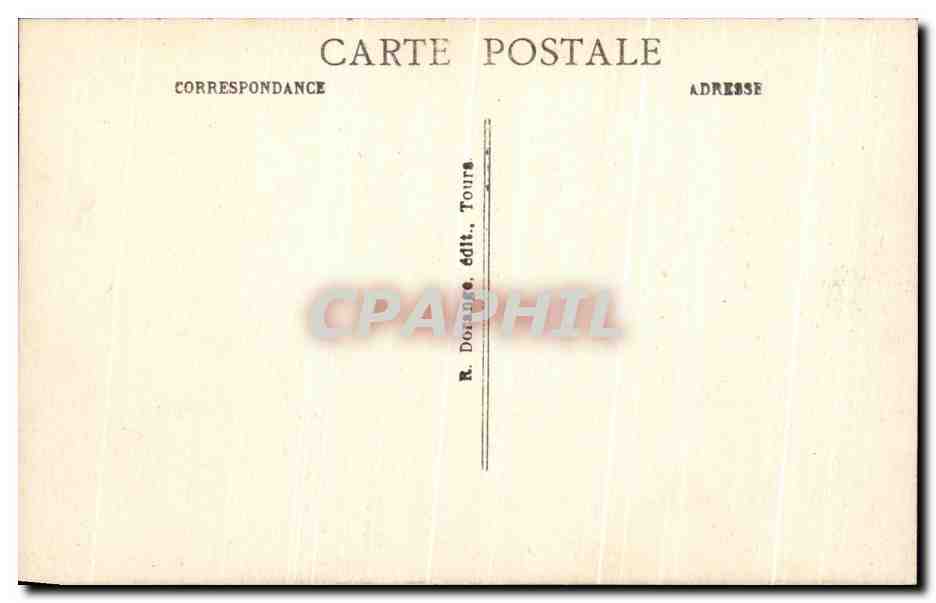 CPA Chenonceaux Les Jardins Et Le Cher — Rückseite