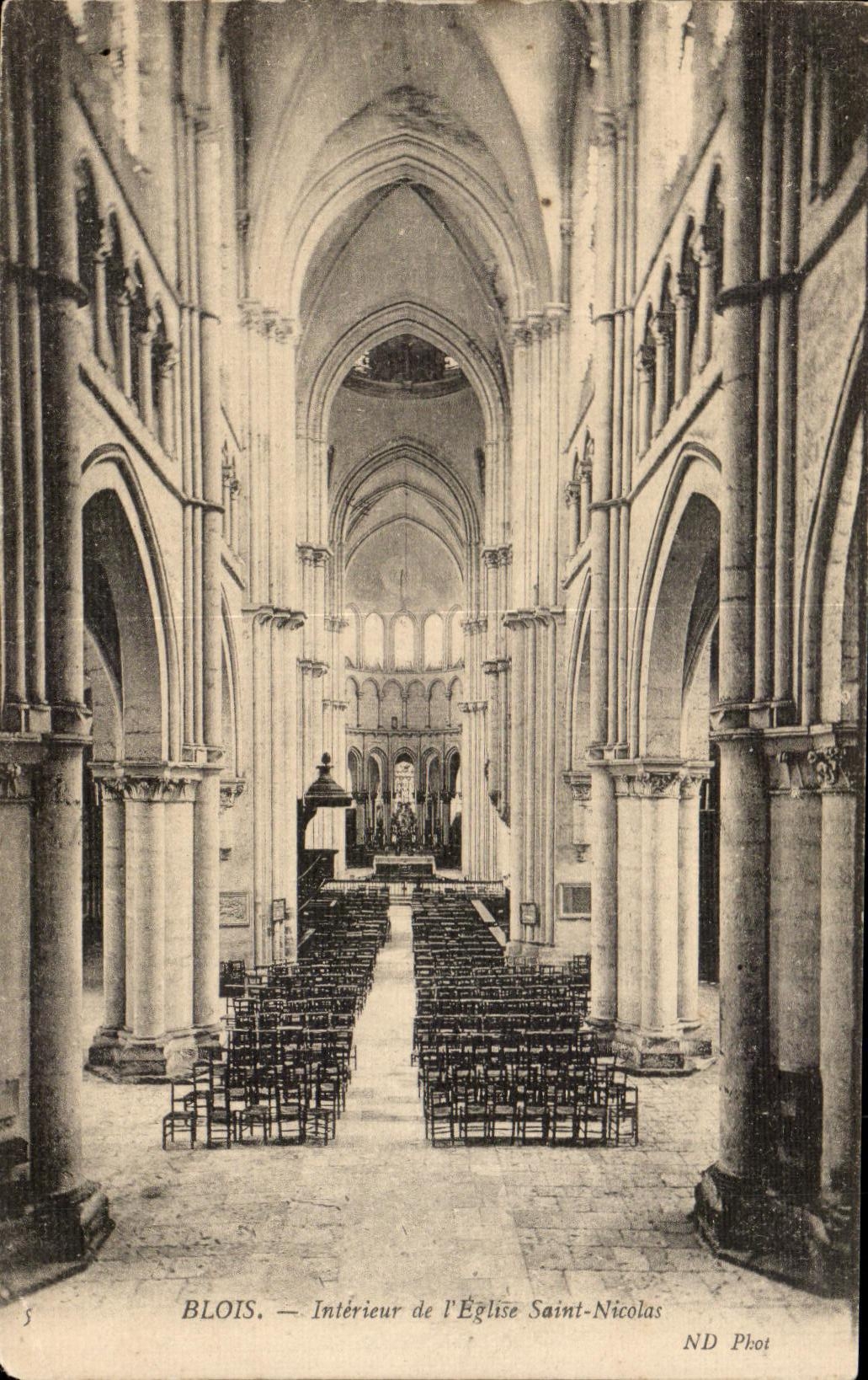 Blois — Intérieur de l'Église Saint-Nicolas — ND Phot