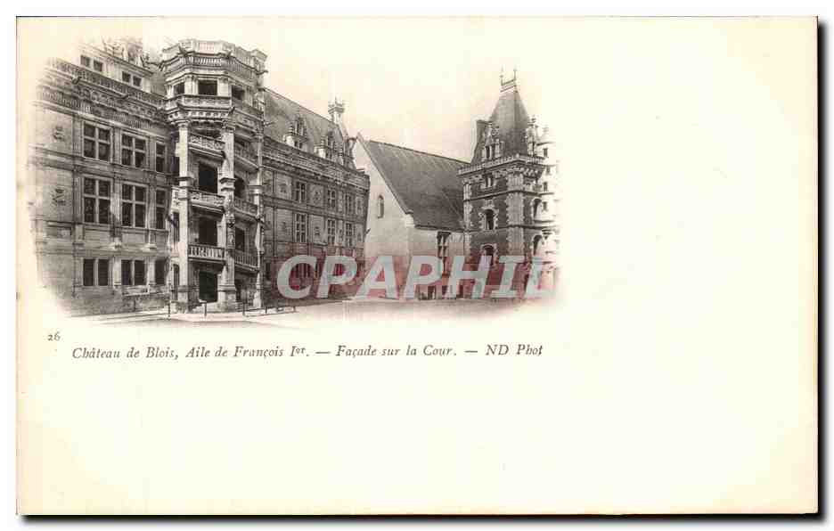 CPA Chateau de Blois de Francois Ier Facade sur la cour 