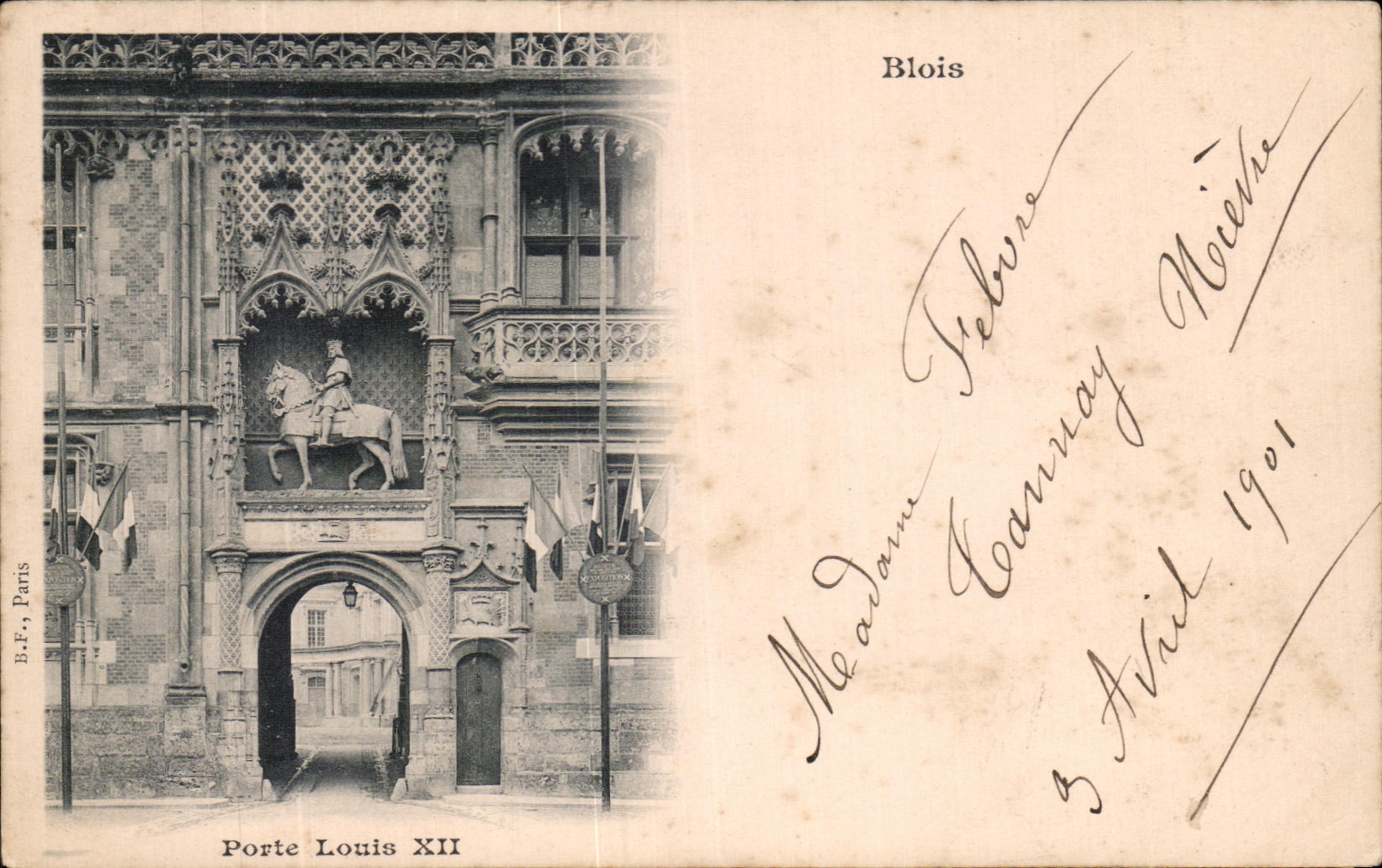 CPA Blois Porte Louis XII
