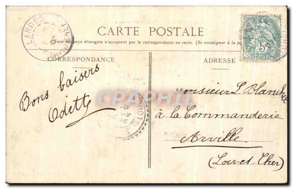Castillo de BLOIS — Ala de Francisco I — Fachada exterior — C. Vannier, edit., Blois — Reverso