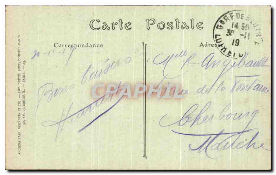 CPA Blois Les Degres et la Rue Danis Papin Femmes  — Verso