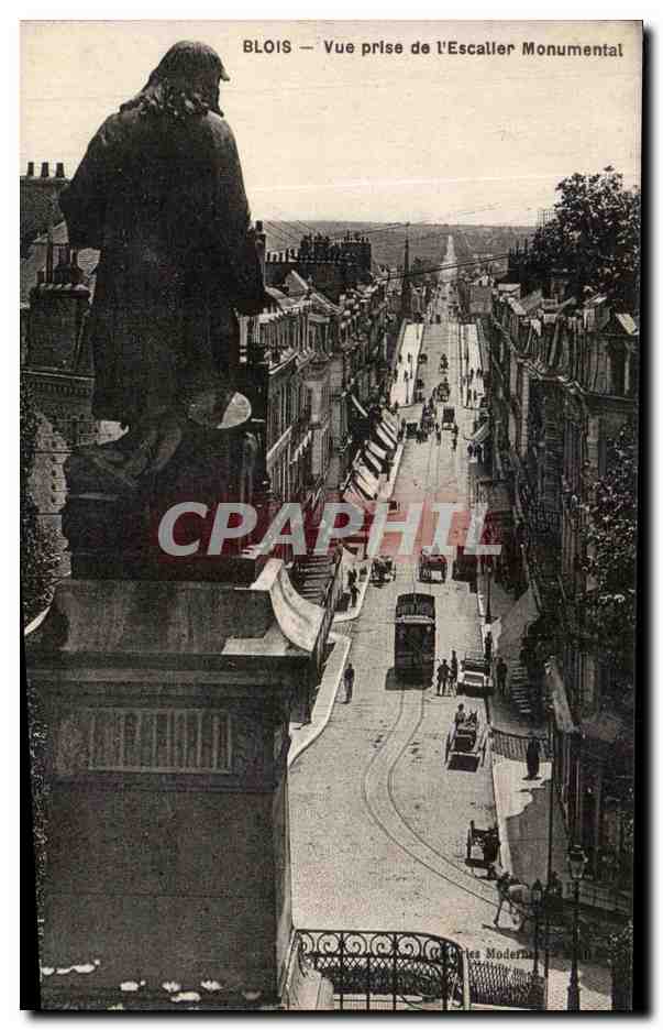 CPA Blois Vue prise de l'Escaller Monumental