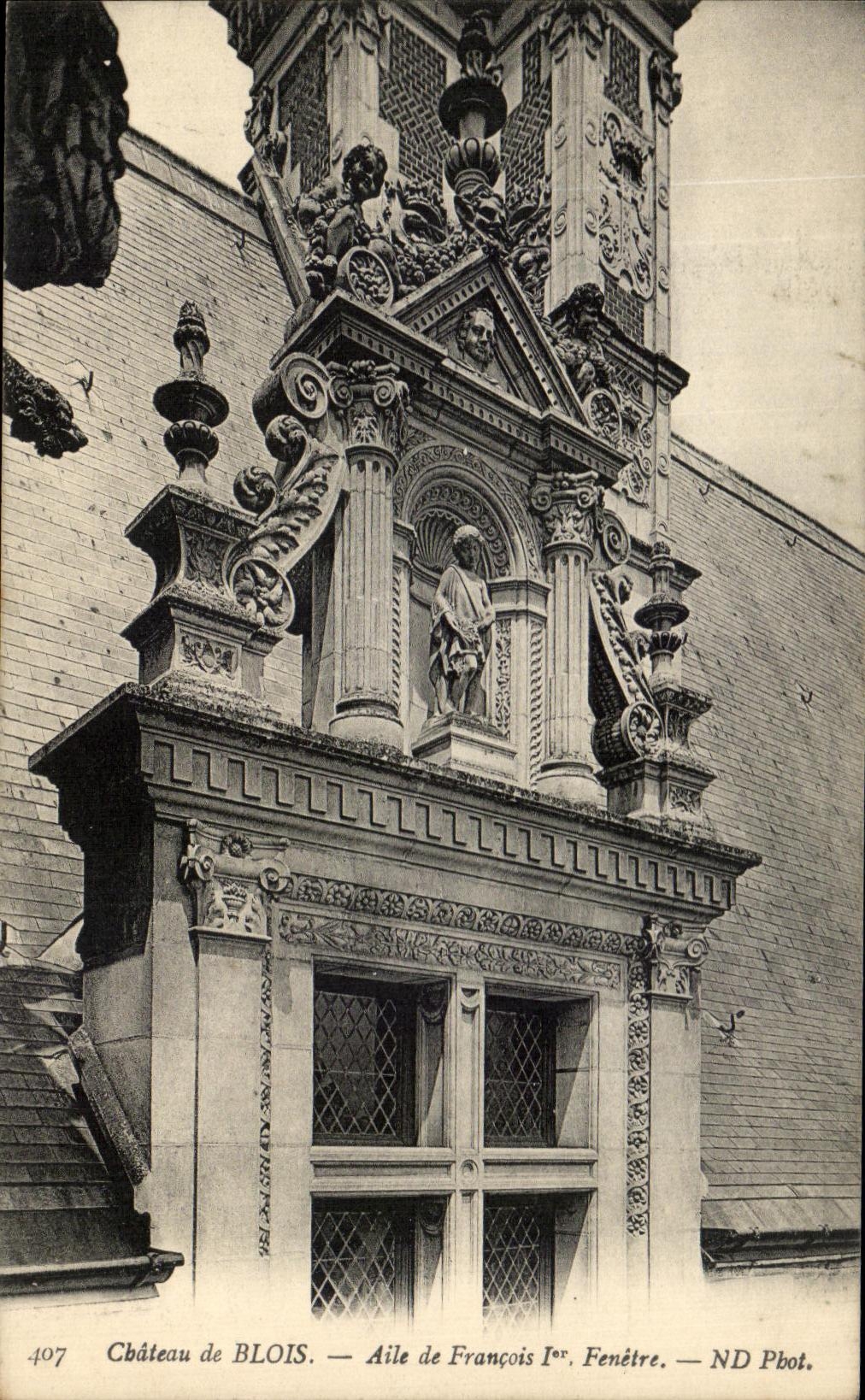 Château de Blois — Aile de François Ier, Fenêtre — ND Pbot.