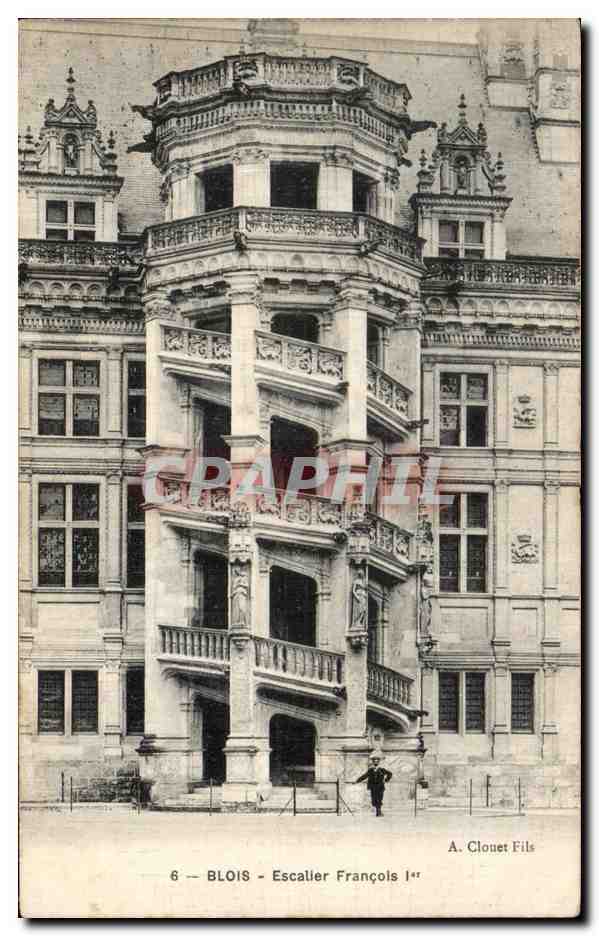 Blois - Escalier François Ier — A. Clonet Fils