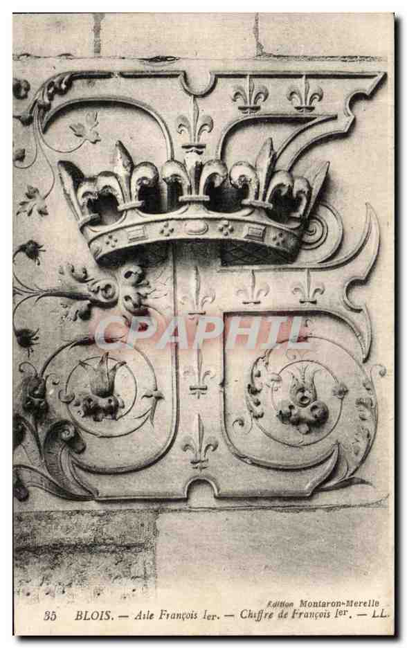 Blois — Armoiries de François Ier — Édition Montaron-Merello, n° 85