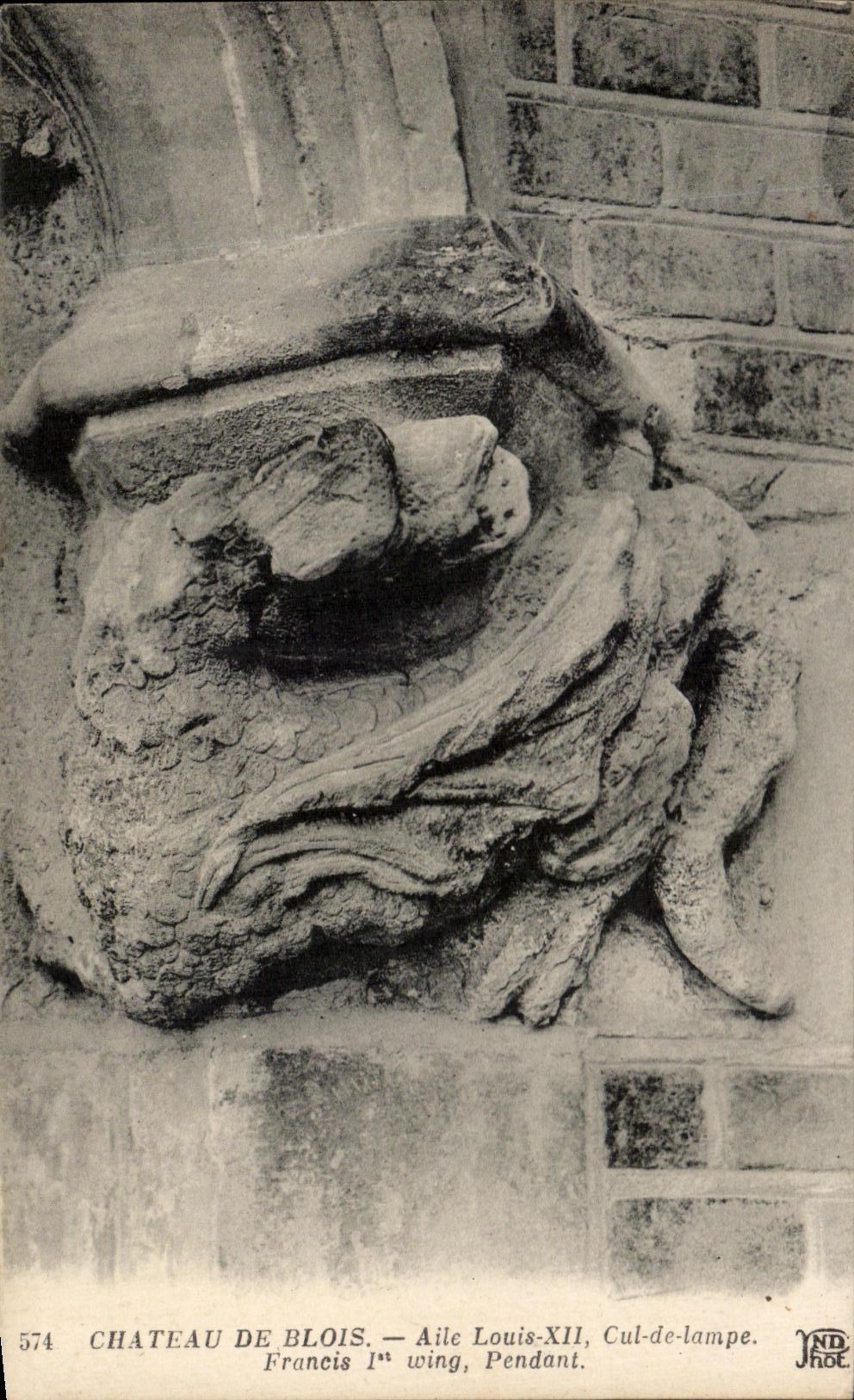 CPA Chateau De Blois Aile Louis XII Cul de lampe 