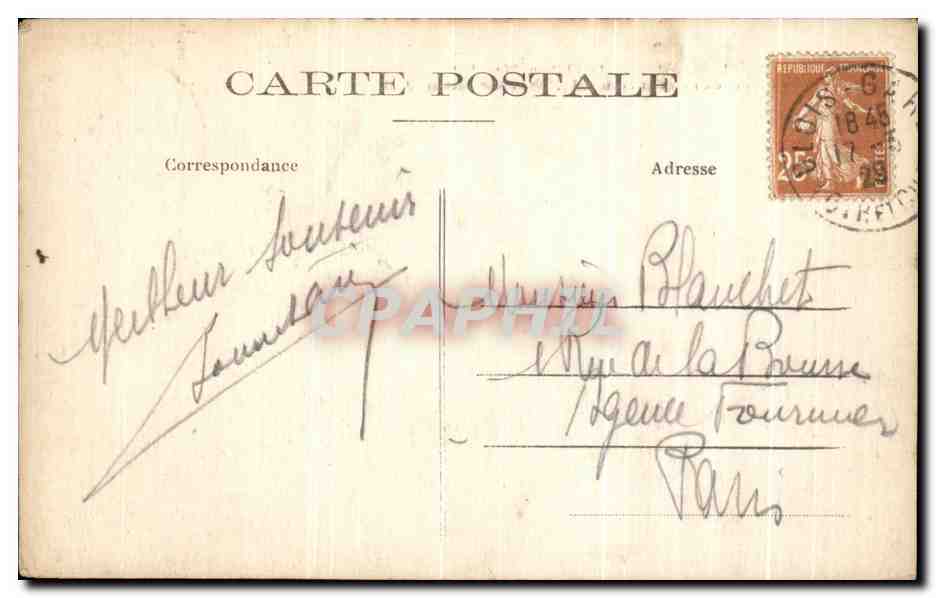 CPA Blois Le Chateau Aile Charles d'Orleans et Louis XII — Verso