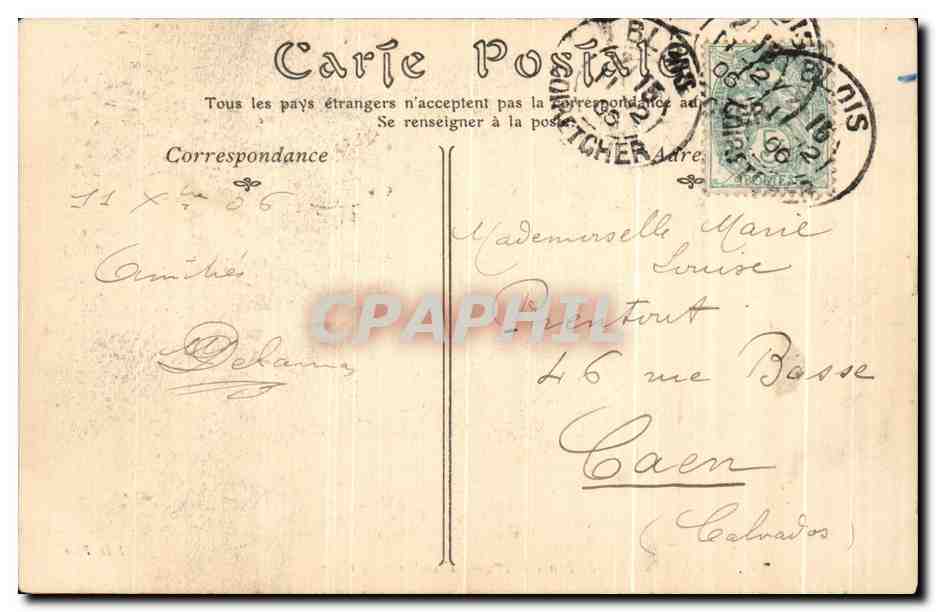 CPA Chateau de Blois aile de Francois 1er Facade sur la Cour — Verso