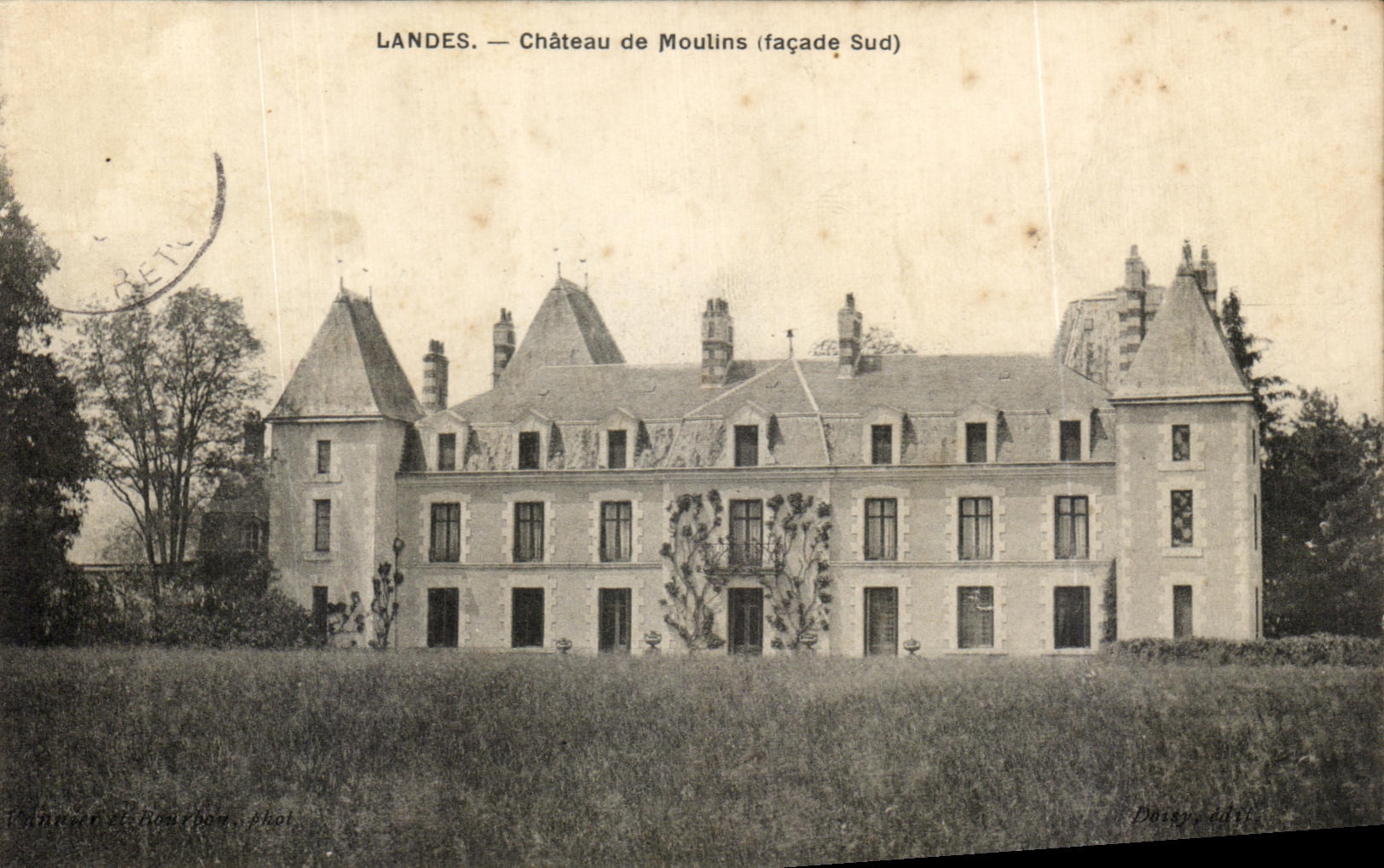 CPA Landes Chateau de Moulins
