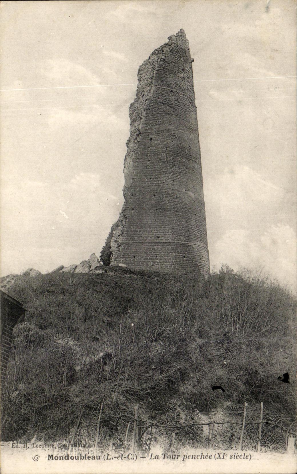 Mondoubleau (Loir-et-Cher) — La Tour penchée (XIe siècle) — Ed. H. Lecomte