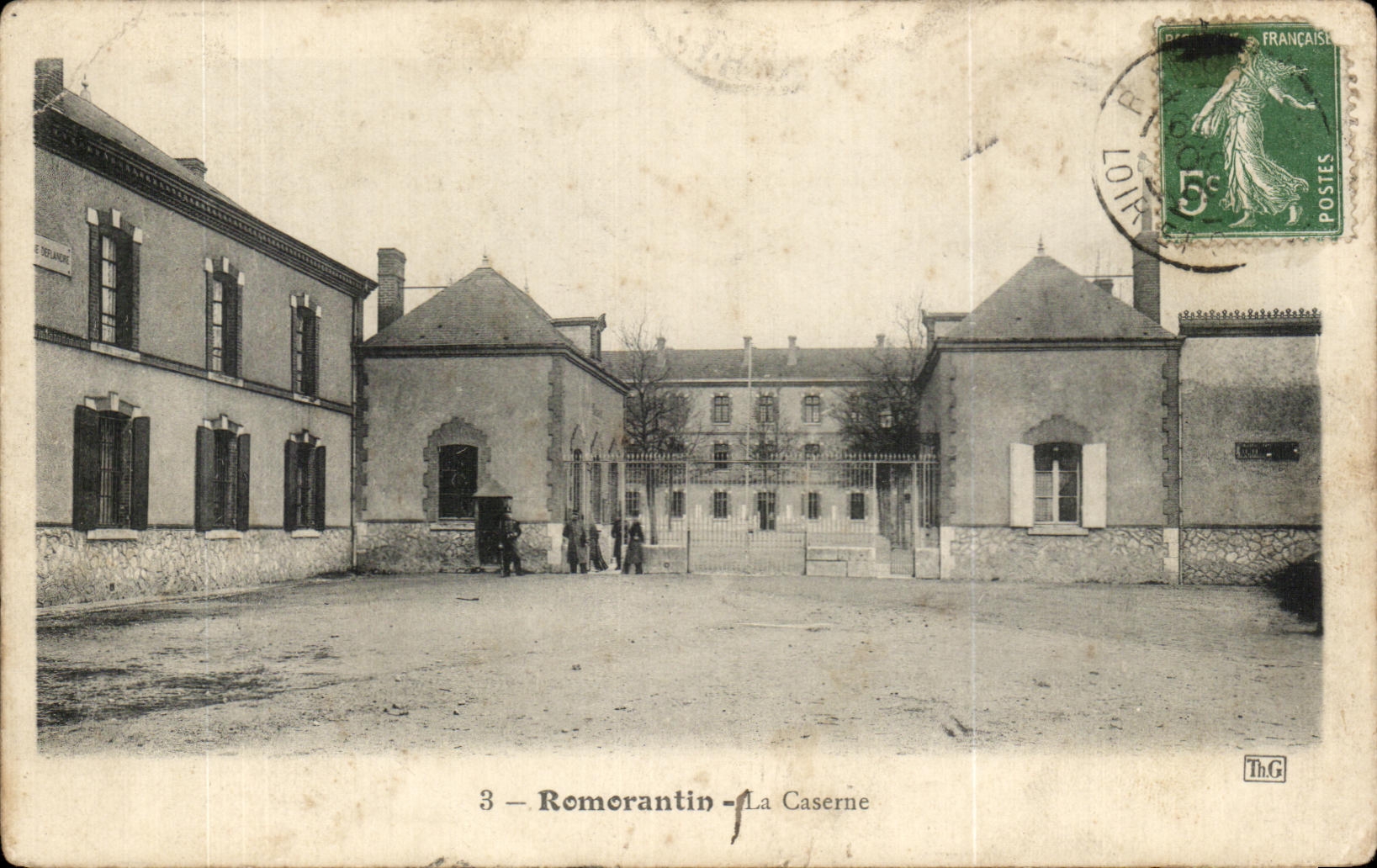 CPA Romorantin La Caserne Militaria