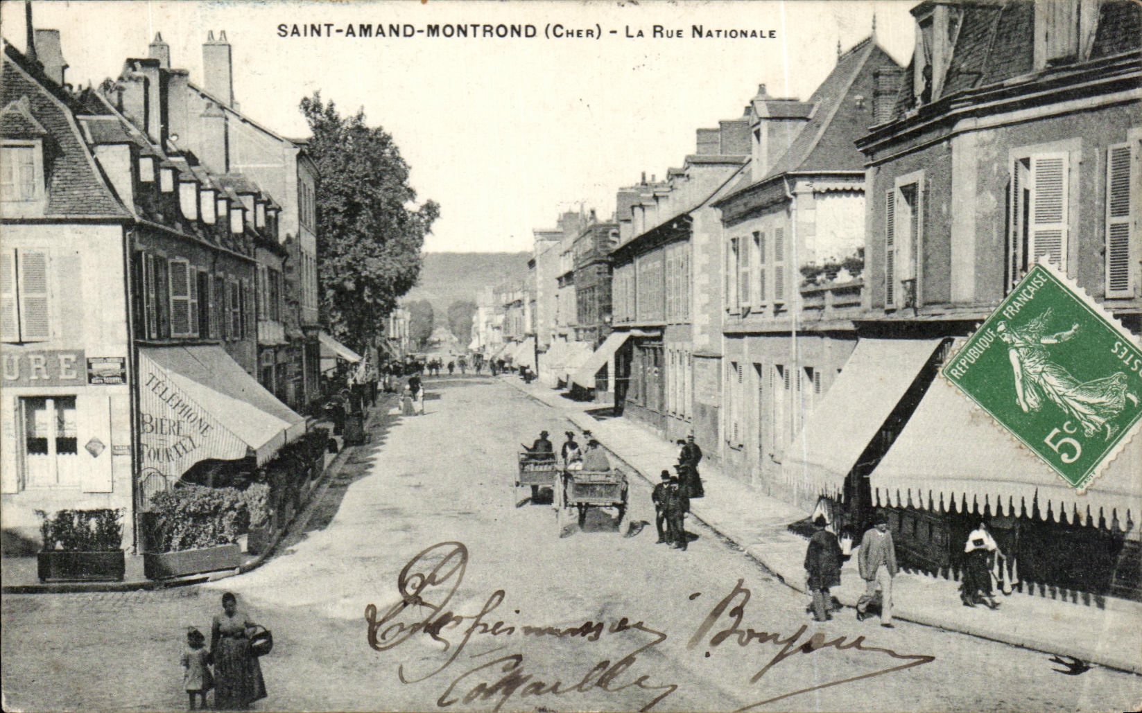 Saint-Amand-Montrond (Cher) — Rue Nationale — wydawca nieznany