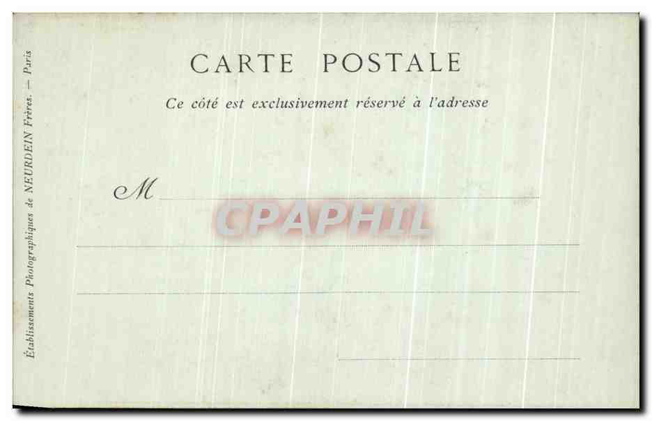 CPA Vendome Abside De l'Eglise De La Trinite — Rückseite