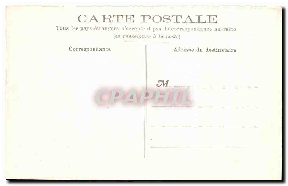 CPA Vendome Stalles de la Trinite Le Joueur de Cornemuse — Rückseite