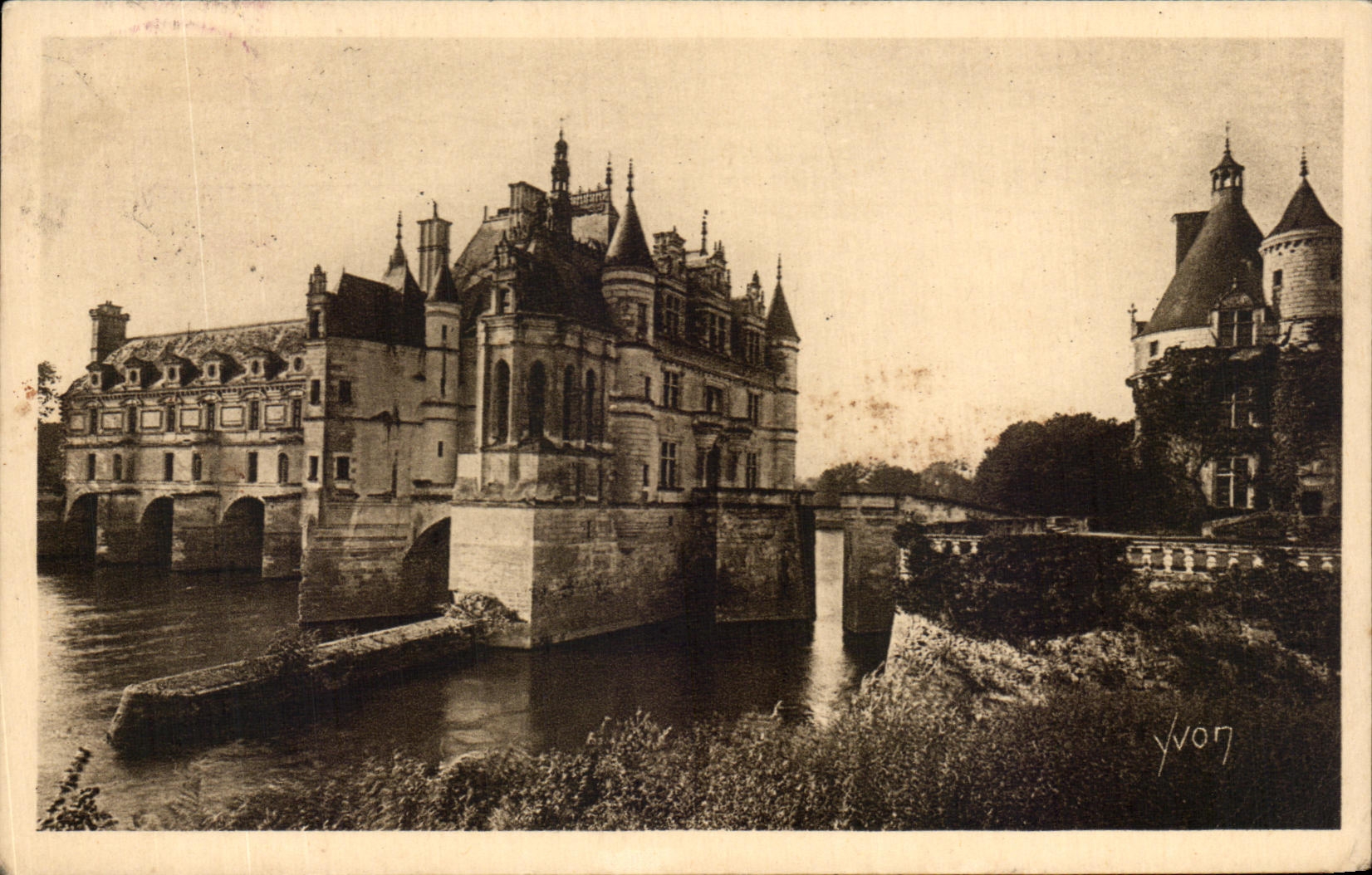 CPA Chateaux de la Loire Chenonceaux Facade Nord Est