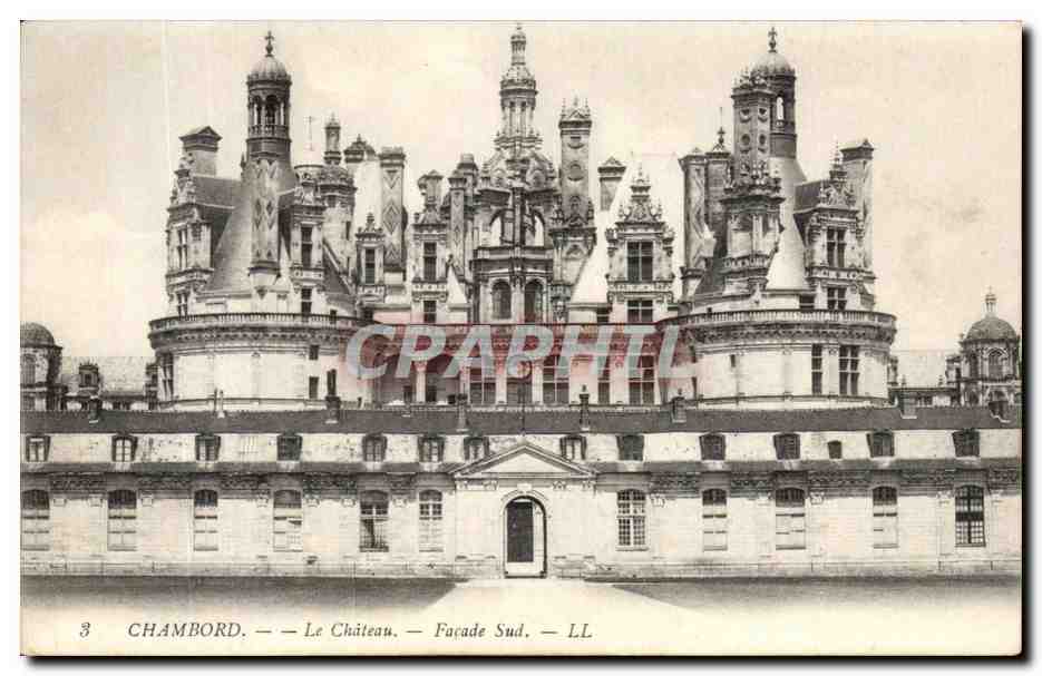Chambord — Le Château — Façade Sud — LL