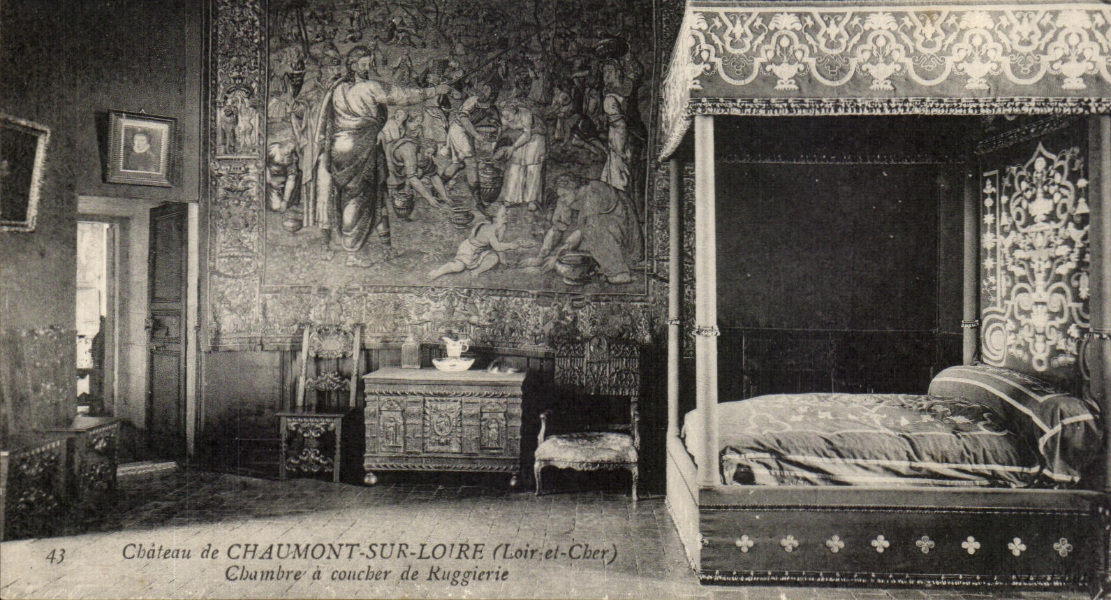 Château de Chaumont-sur-Loire — Chambre à coucher de Ruggierie — éditeur non identifié, n° 43
