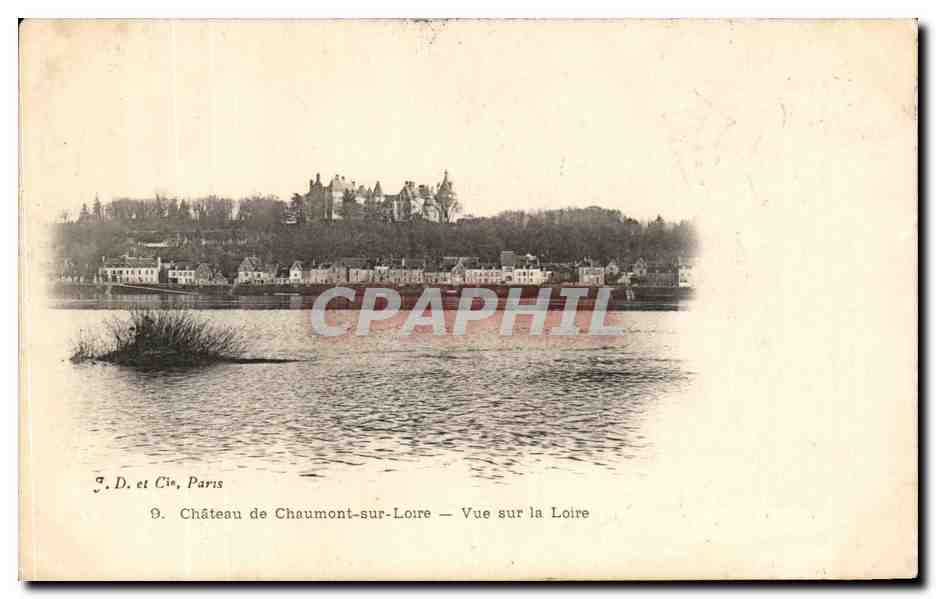 Château de Chaumont-sur-Loire — Vue sur la Loire — J. D. et Cie, Paris