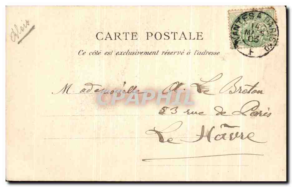 Château de Chaumont-sur-Loire — Vue sur la Loire — J. D. et Cie, Paris — Verso