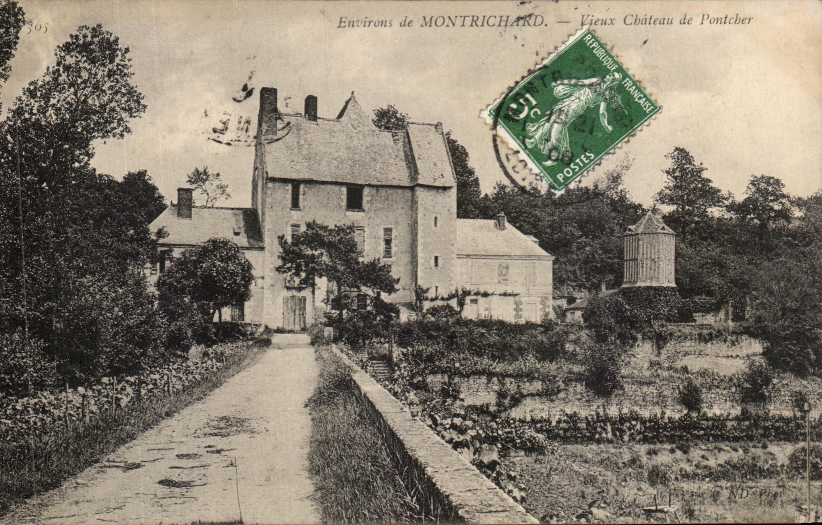 Vieux Château de Pontchâter — Environs de Montrichard — Éditeur ND, n° 305