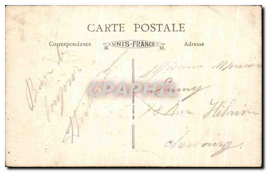 CPA Vendome Nef et Arcs Boutants de l'Eglise de la Trinite  — Rückseite