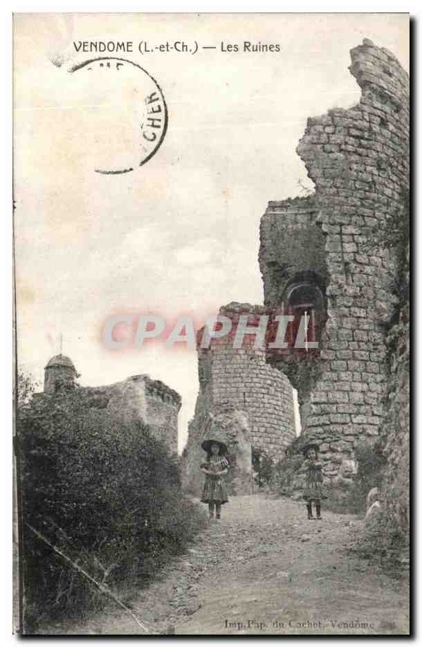 CPA Vendome Les Ruines Enfants