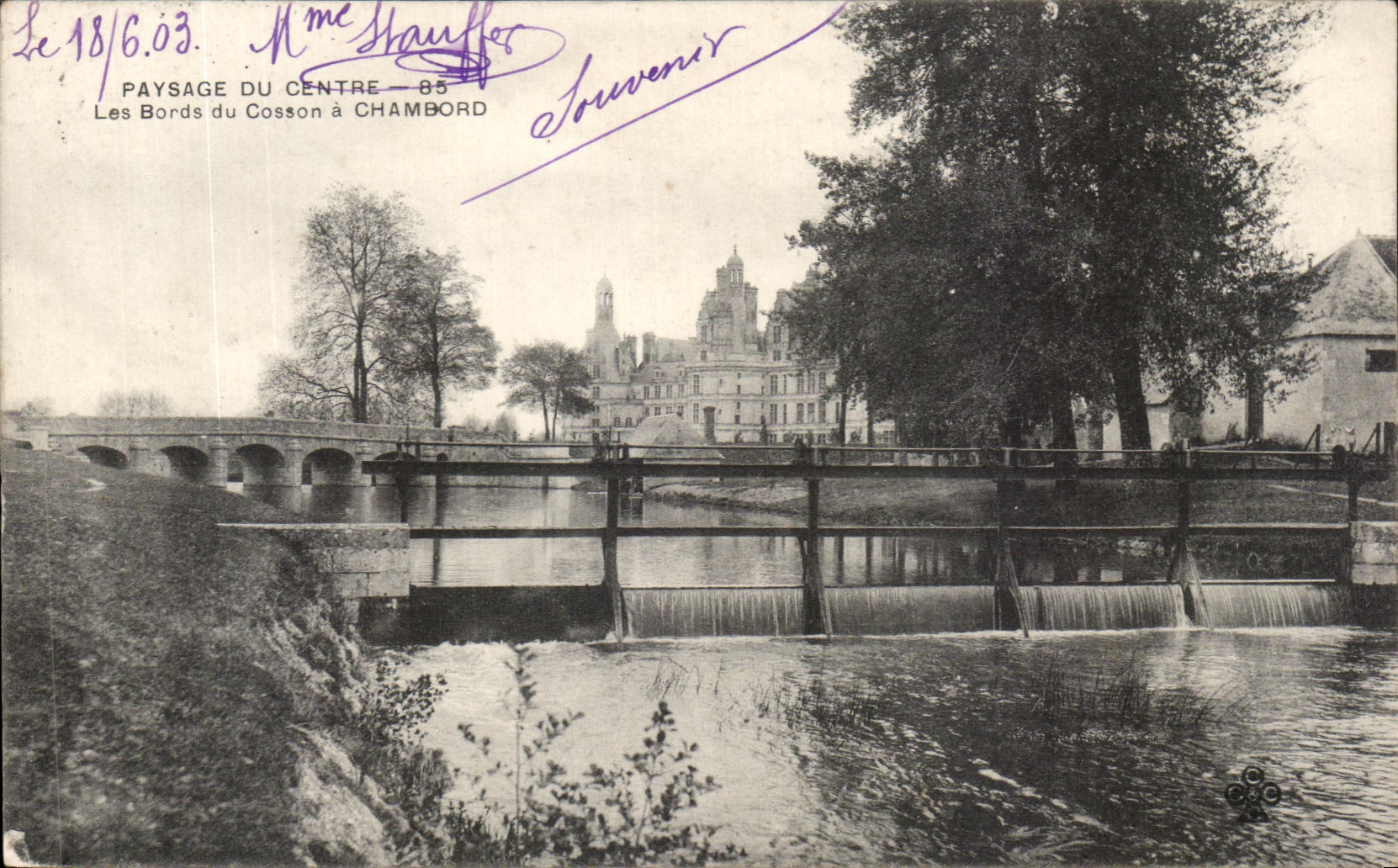 Les Bords du Cosson à Chambord — Paysage du Centre — 85