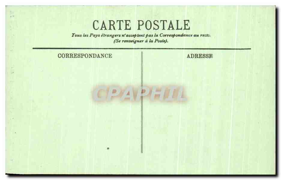 Chambord — Le Château — Le Lit du Comte de Chambord — LL — Verso