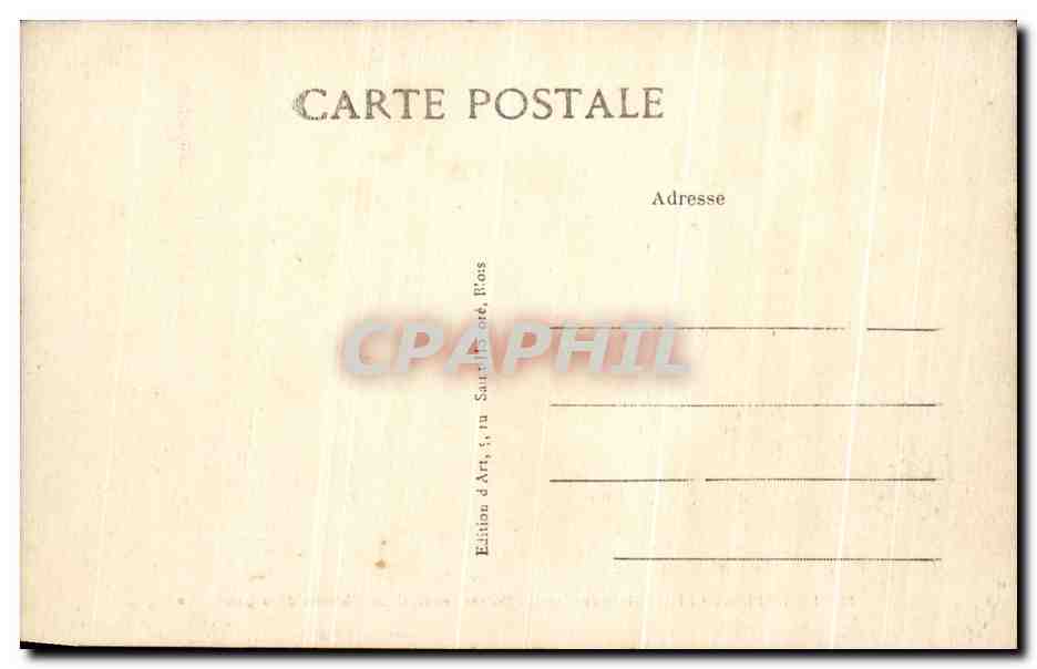 LA VILLE-aux-CLERCS (Loir-et-Cher) — Entrée principale du Château de la Gaudinière — Édition d'Art, 1, rue Saint-Jacques, Paris — Back