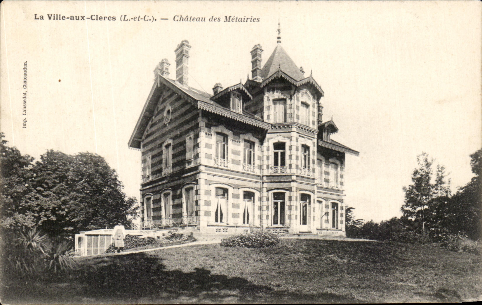 La Ville-aux-Clercs (L.-et-C.) — Château des Métairies — Imp. Laussola, Châtenuilm